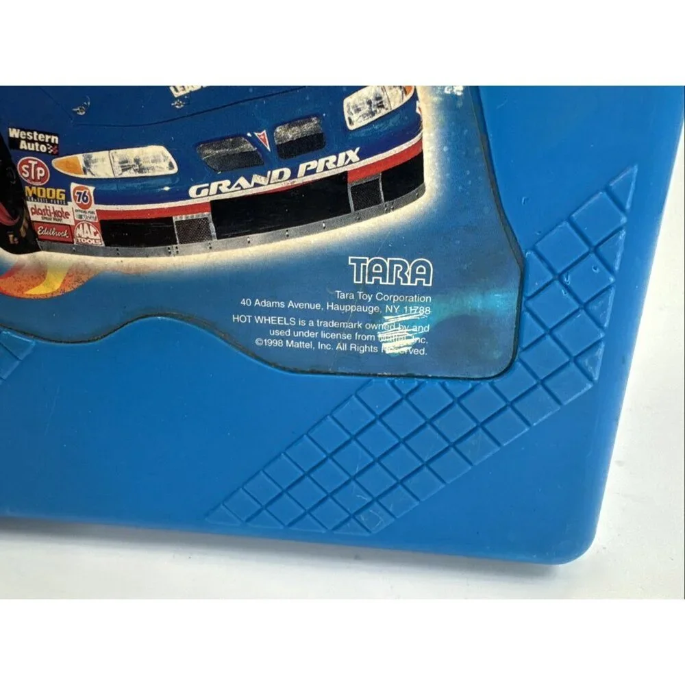 Vintage Hot Wheels 48 Car Carry Case Only Style 20020 Blue Mattel USA Made 1998